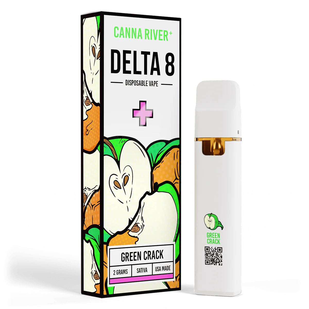 Canna River - Delta 8 - Disposable - Green Crack - 2G