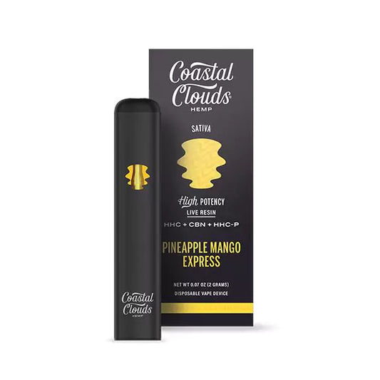 Coastal Clouds - HHC - CBN - HHCP - Disposable - Pineapple Mango Express - 2G - Burning Daily