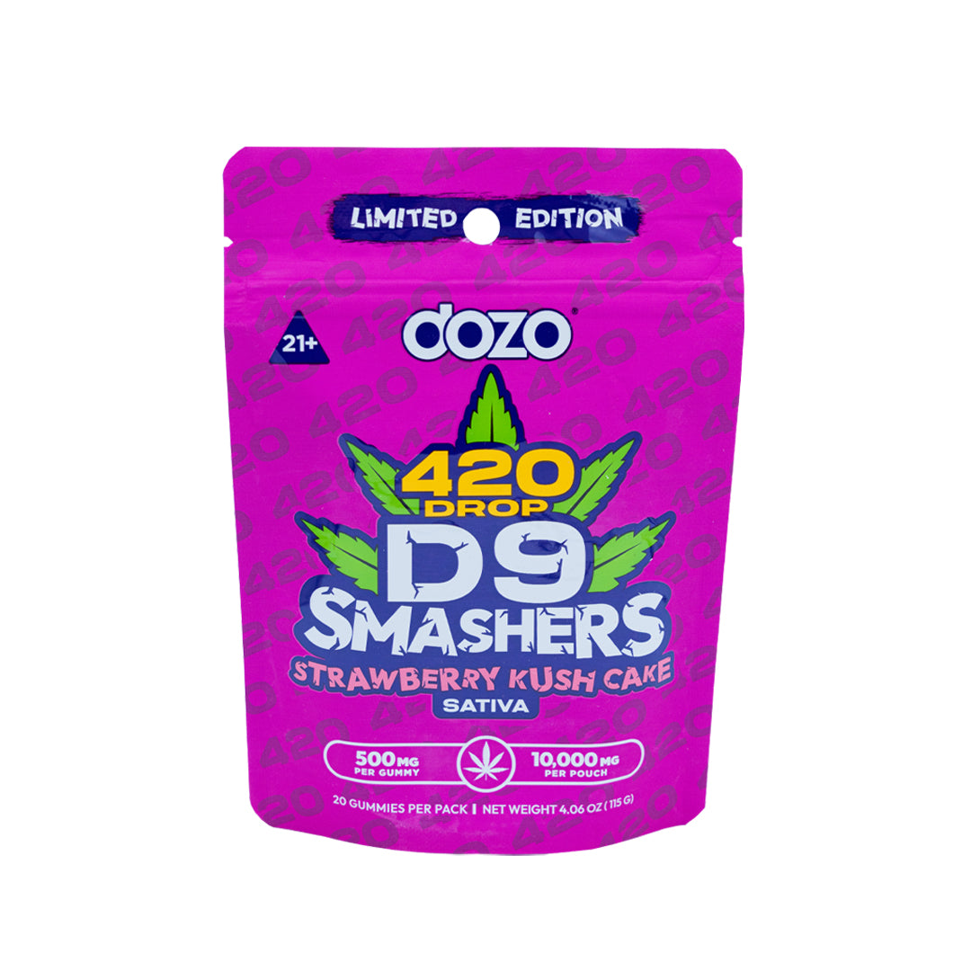 DOZO - D9 - Smasher Gummies - Strawberry Kush Cake - 10000MG