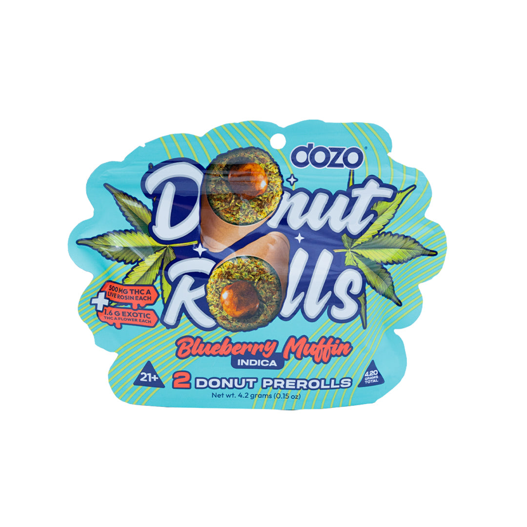 DOZO - THCA - Double Donut Rolls - Hash Hole - Blueberry Muffin - 4.2G
