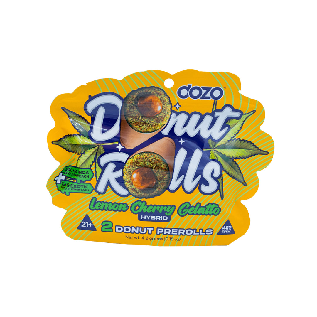 DOZO - THCA - Double Donut Rolls - Hash Hole - Lemon Cherry Gelato - 4.2G