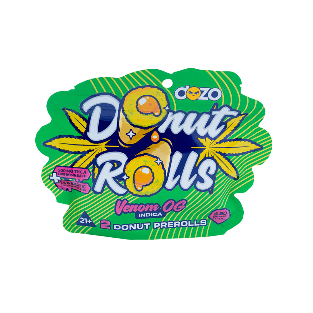 DOZO - THCA - Double Donut Rolls - Hash Hole - Venom OG - 4.2G