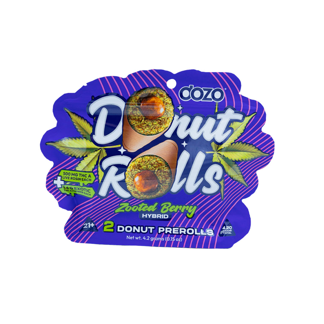 DOZO - THCA - Double Donut Rolls - Hash Hole - Zooted Berry - 4.2G