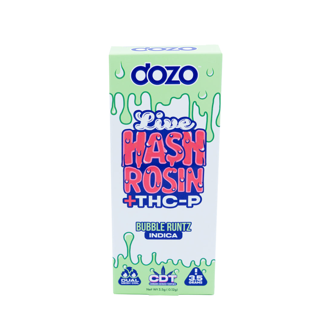 DOZO - THCP - Hash Rosin - Disposable - Bubble Runtz - 3.5G