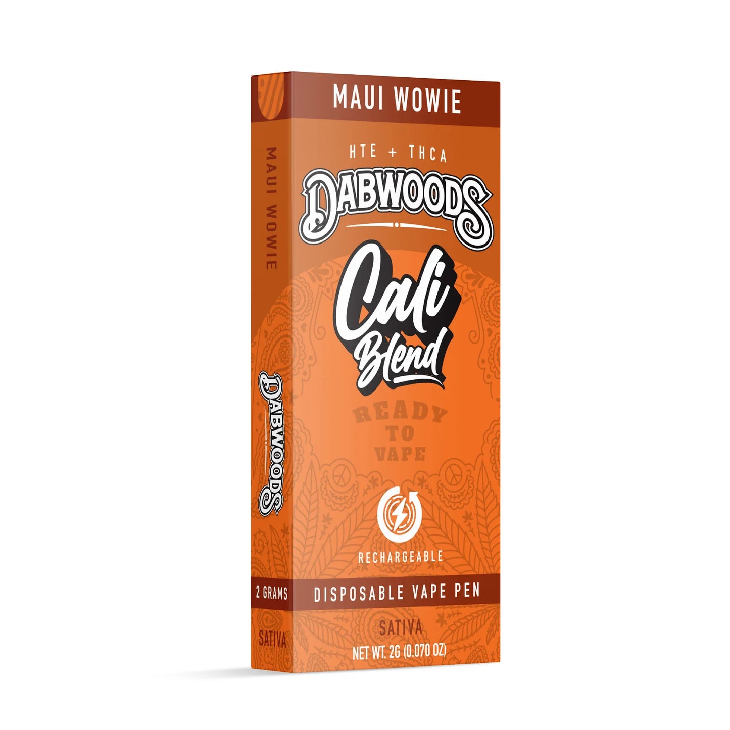 Dabwoods - Cali Blend - Disposable - Maui Wowie - 2G - Burning Daily
