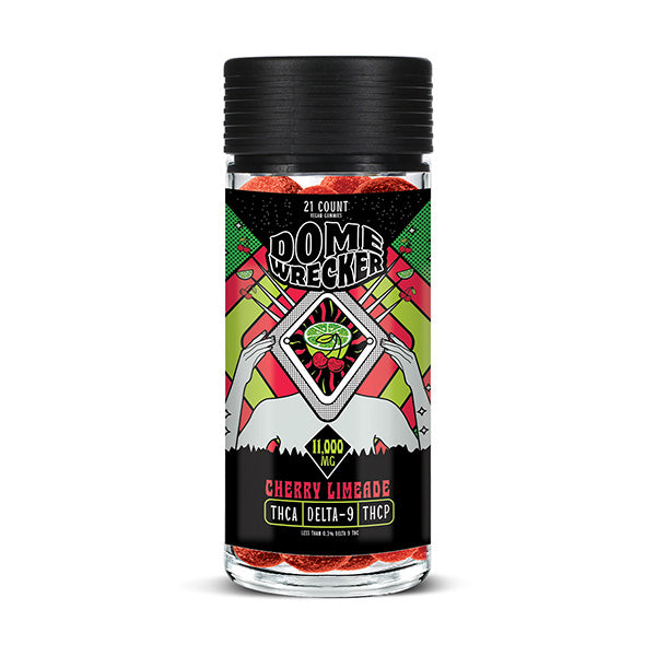 Dome Wrecker - THCA - D9 - THCP - Gummies - Cherry Limeade - 11000MG - Burning Daily