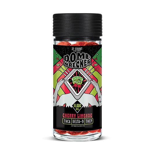 Dome Wrecker - THCA - D9 - THCP - Gummies - Cherry Limeade - 11000MG - Burning Daily
