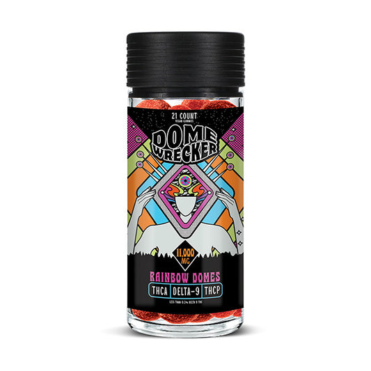 Dome Wrecker - THCA - D9 - THCP - Gummies - Rainbow Domes - 11000MG - Burning Daily