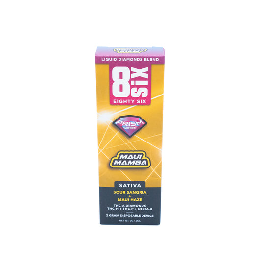 Eighty Six - THCA - PRISM Series - Disposable - Maui Mamba - 2G - Burning Daily