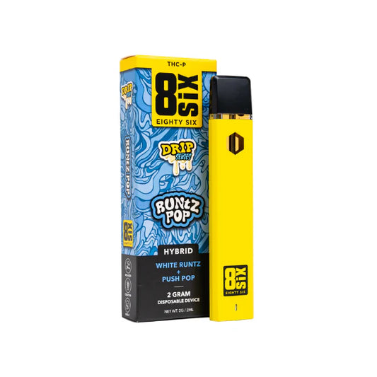 Eighty Six - THCP - Drip Series - Disposable - Runtz Pop - 2G - Burning Daily