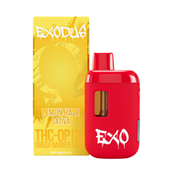 Exodus - THC-OP Omega Badder - Disposable - Lemon Haze - 3.5G