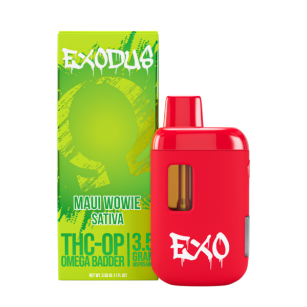Exodus - THC-OP Omega Badder - Disposable - Maui Wowie - 3.5G