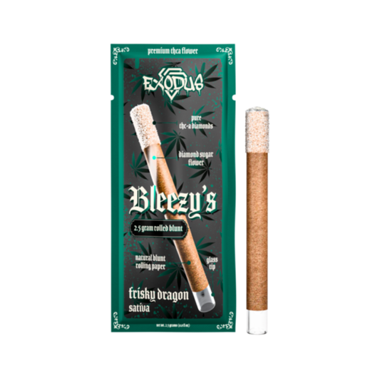 Exodus - THCA - Bleezy Blunt - Frisky Dragon - 2.5G - Burning Daily