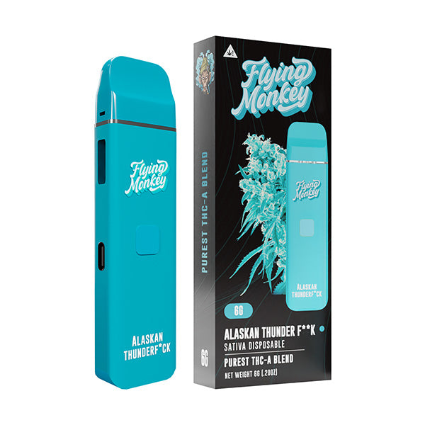 Flying Monkey - Purest - THCA Blend - Disposable - Alaskan Thunder F*ck - 6G - Burning Daily