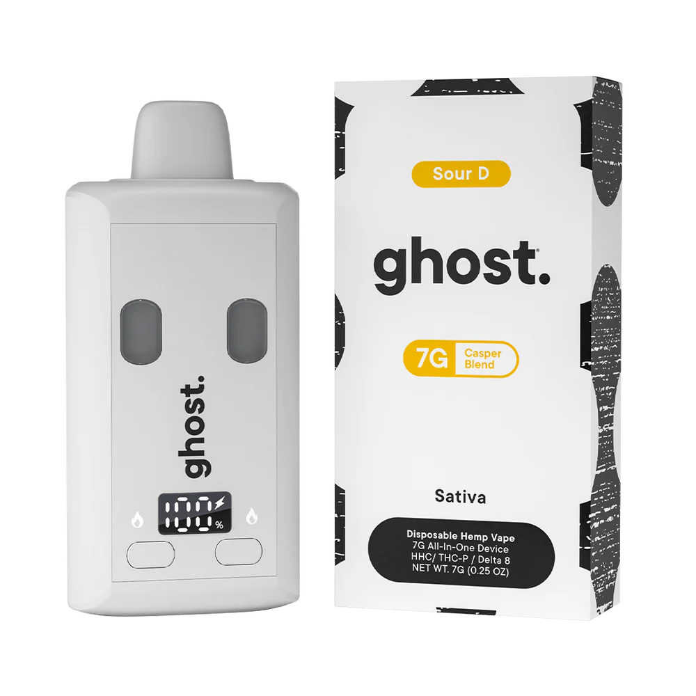 Ghost Hemp - Casper Blend - THCP - HHC - Disposable - Sour D - 7G