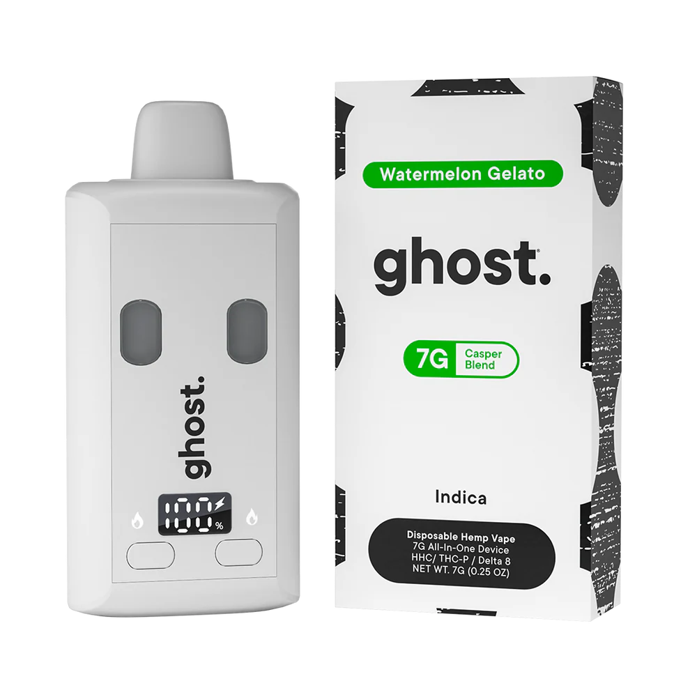 Ghost Hemp - Casper Blend - THCP - HHC - Disposable - Watermelon Gelato - 7G