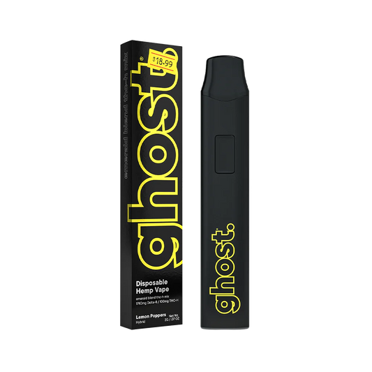 Ghost Hemp - Emerald Blend - Delta 8 - THCH - Disposable - Lemon Poppers - 2G - Burning Daily