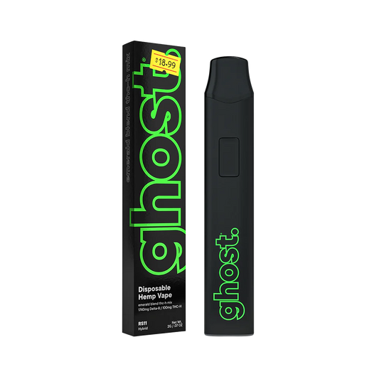 Ghost Hemp - Emerald Blend - Delta 8 - THCH - Disposable - RS11 - 2G - Burning Daily