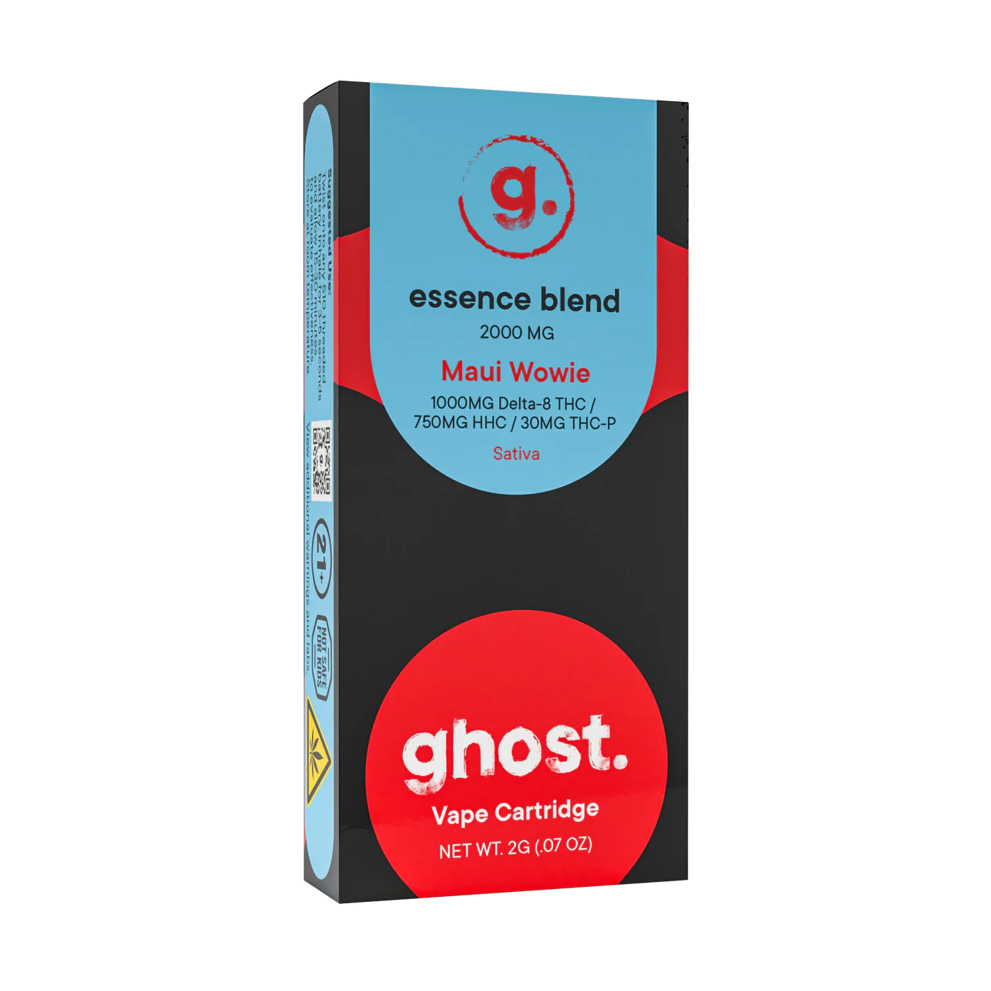 Ghost Hemp - Essence Blend - 510 Cartridges - Maui Wowie - 2G