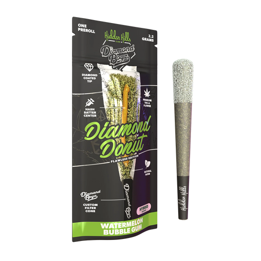Hidden Hills - Diamond Donut - THCA - Hash Hole - Watermelon Bubble Gum - 2.2G - Burning Daily
