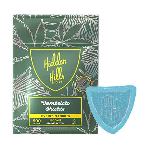 Hidden Hills - Live Resin Edibles - Gummies - Bombsicle Shields - 1000MG - Burning Daily
