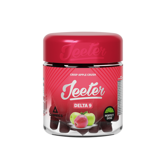 Jeeter - Delta 9 - Perfect Dose Gummies - Crisp Apple Crush - 300MG - Burning Daily