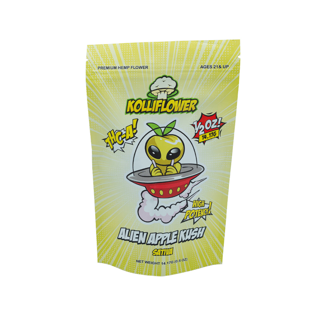 Kolliflower - THCA - Flower - Alien Apple Kush - 0.5 Ounce - 14G