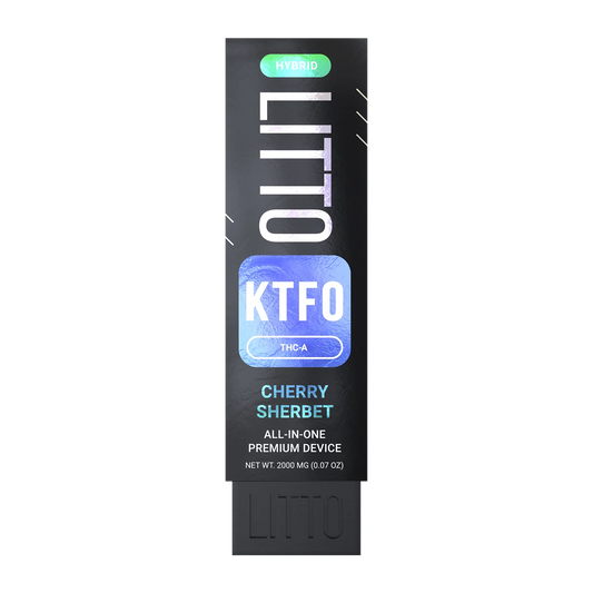 LITTO - KTFO - THCA - Disposable - Cherry Sherbert - 2G - Burning Daily