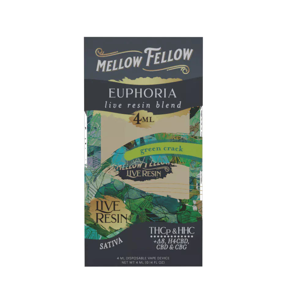 Mellow Fellow - Euphoria Live Resin Blend - Green Crack - 4G – Burning Daily