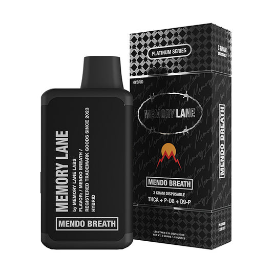 Memory Lane - Platinum Series - Disposable - Mendo Breath - 3G - Burning Daily