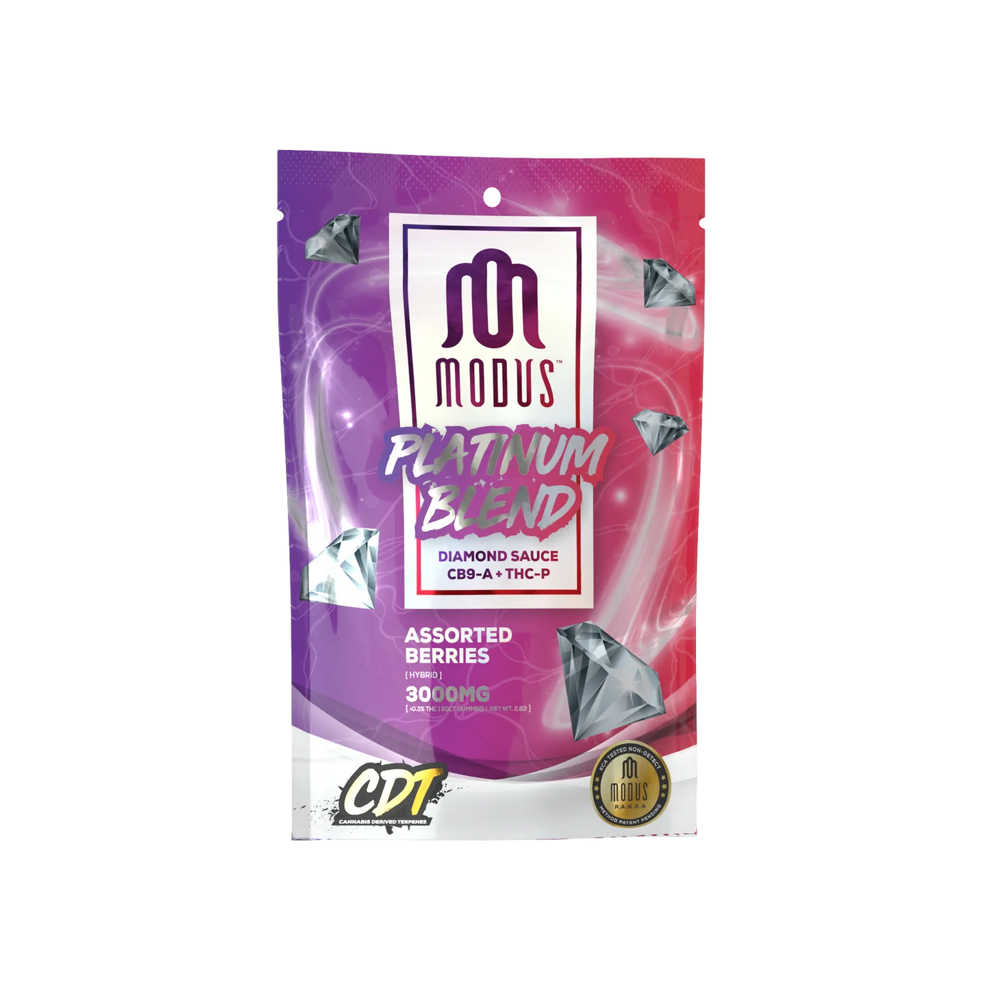 Modus - Platinum Gummies - CB9A - THCP - Gummies - Assorted Berries - 3000MG