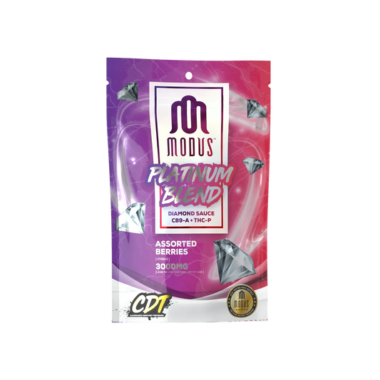 Modus - Platinum Gummies - CB9A - THCP - Gummies - Assorted Berries - 3000MG - Burning Daily