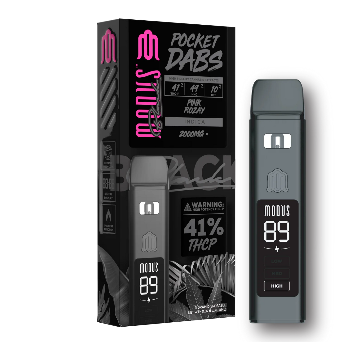 Modus - Pocket Dabs - THCP - HHC - HTE - Disposable - Pink Rozay - 2G