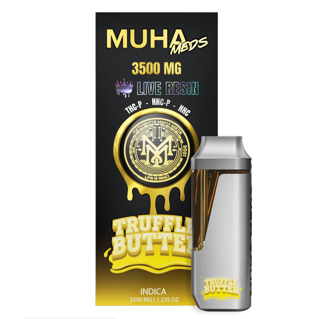 Muha Meds - Live Resin - Disposable - Truffle Butter - 3.5G
