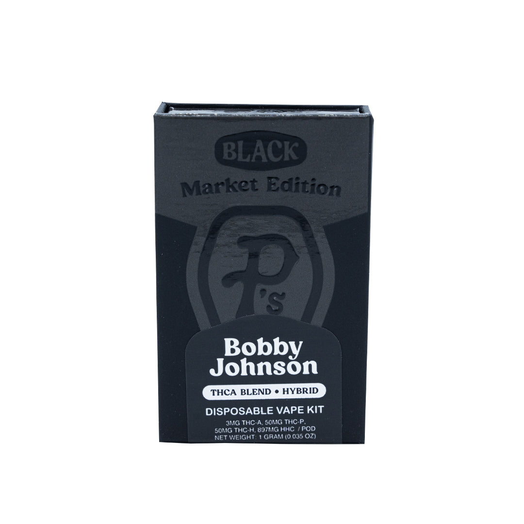 Pushin P's - Black Market Edition - THCA - THCP - Disposable - Bobby Johnson - 1G