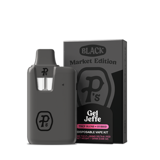 Pushin P's - Black Market Edition - THCP - Disposable - Gel Jeffe - 1G - Burning Daily