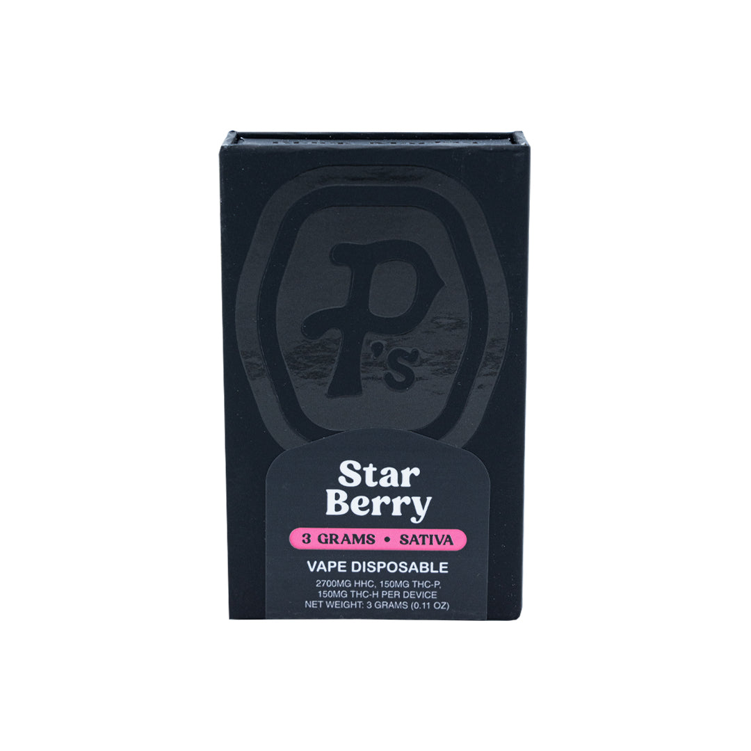 Pushin P's - Black Market Edition - THCP - HHC - Disposable - Star Berry - 3G