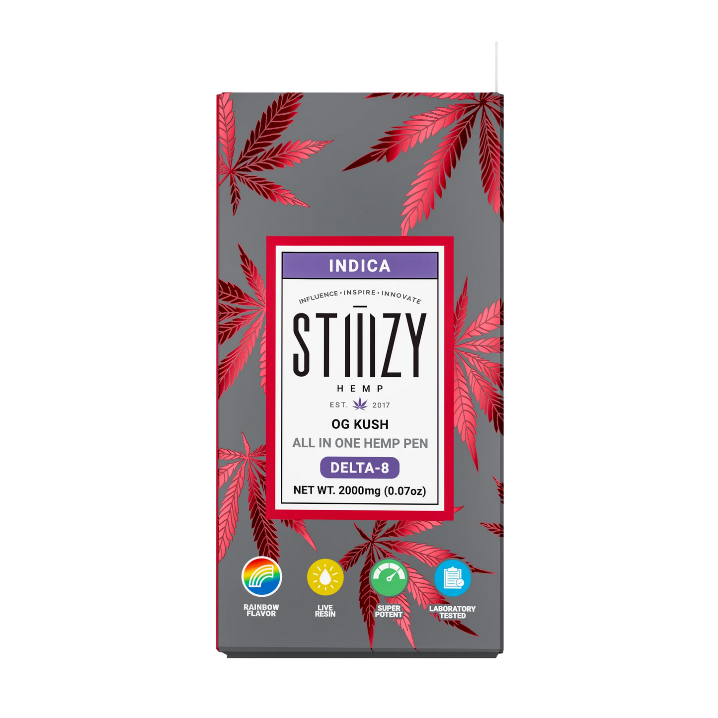 STIIIZY Hemp - Delta 8 - Disposable - OG Kush - 2G - Burning Daily