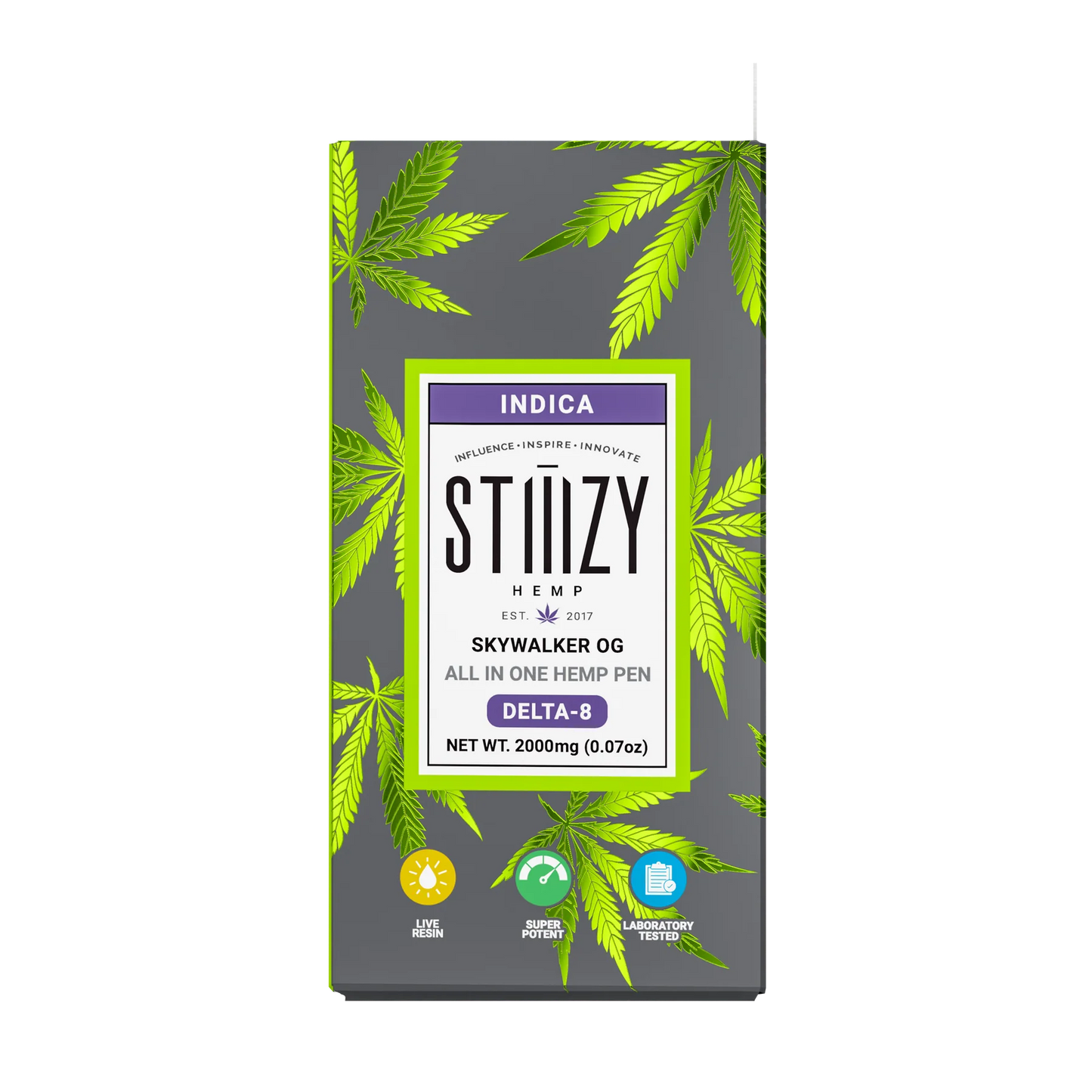 STIIIZY Hemp - Delta 8 - Disposable - Skywalker OG - 2G - Burning Daily
