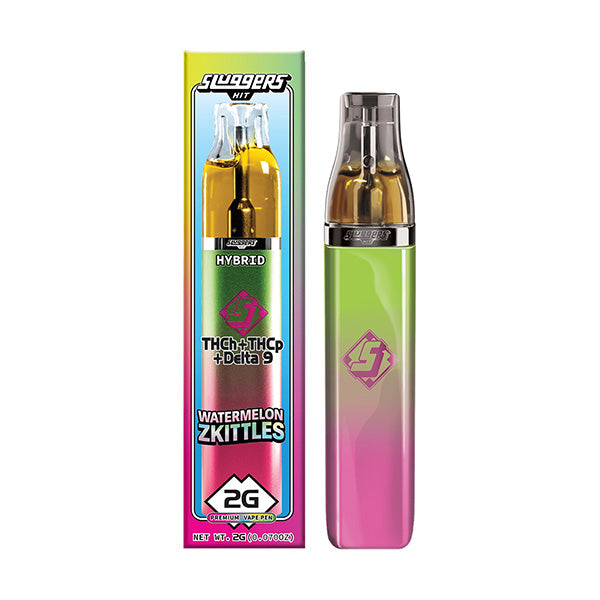 Sluggers Hit - Gram Slam - THCP - Disposable - Watermelon Zkittles - 2G - Burning Daily