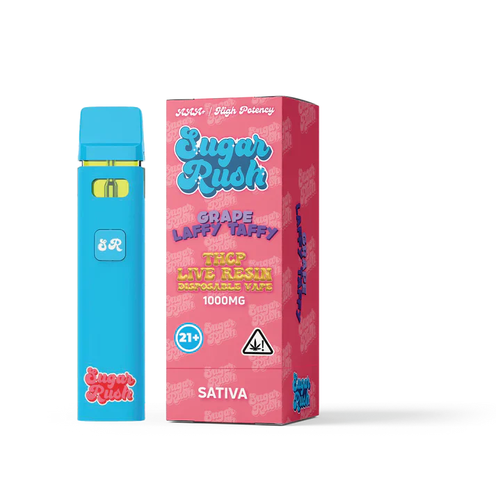 Sugar Rush - THCP - Live Resin - Disposable - Grape Laffy Taffy - 1G