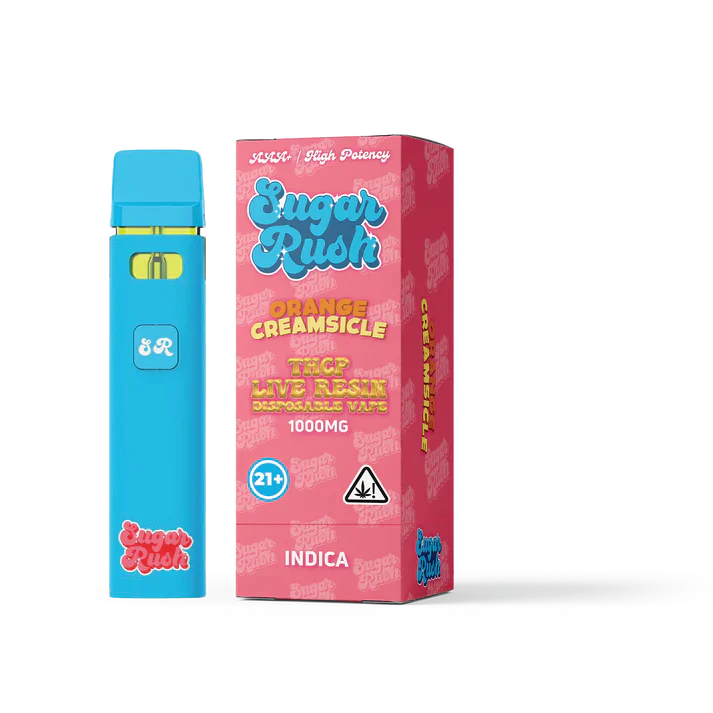 Sugar Rush - THCP - Live Resin - Disposable - Orange Creamsicles - 1G - Burning Daily
