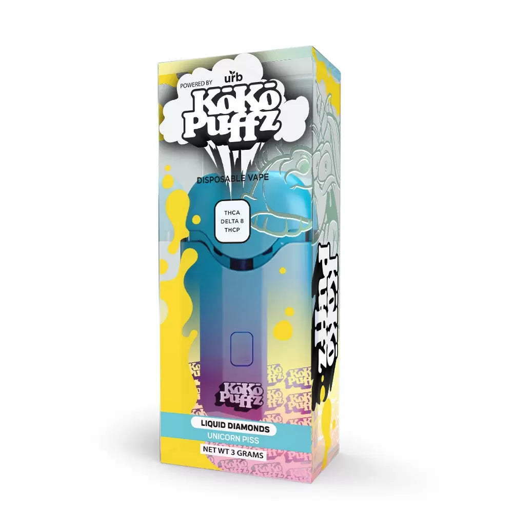 Urb Koko Puffz - Delta 8 - THCA - THCP - Liquid Diamond - Disposable - –  Burning Daily