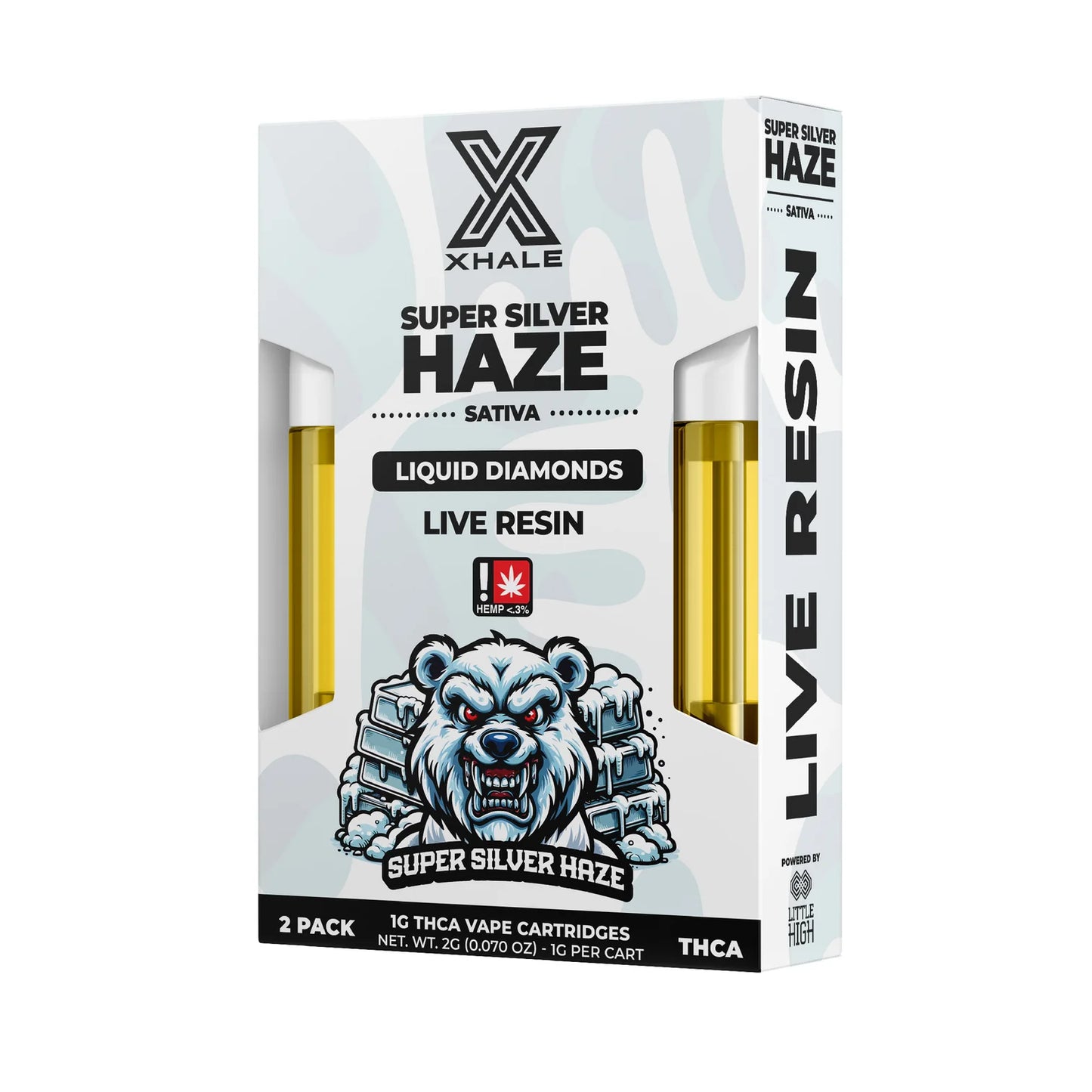 Xhale: Live Resin - Liquid Diamonds - Super Silver Haze - Burning Daily