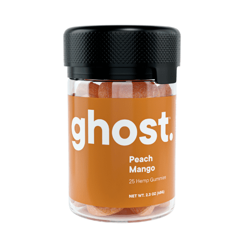 Ghost Hemp - Live Resin Delta 6 - THCX - THCB - Edible - Gummies - Peach Mango - 2500MG - Burning Daily