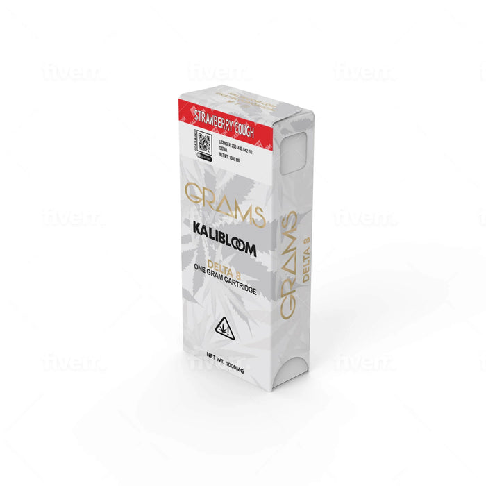 Grams by Kalibloom - Delta 8 - 510 Cartridge - Strawberry Cough - 1G