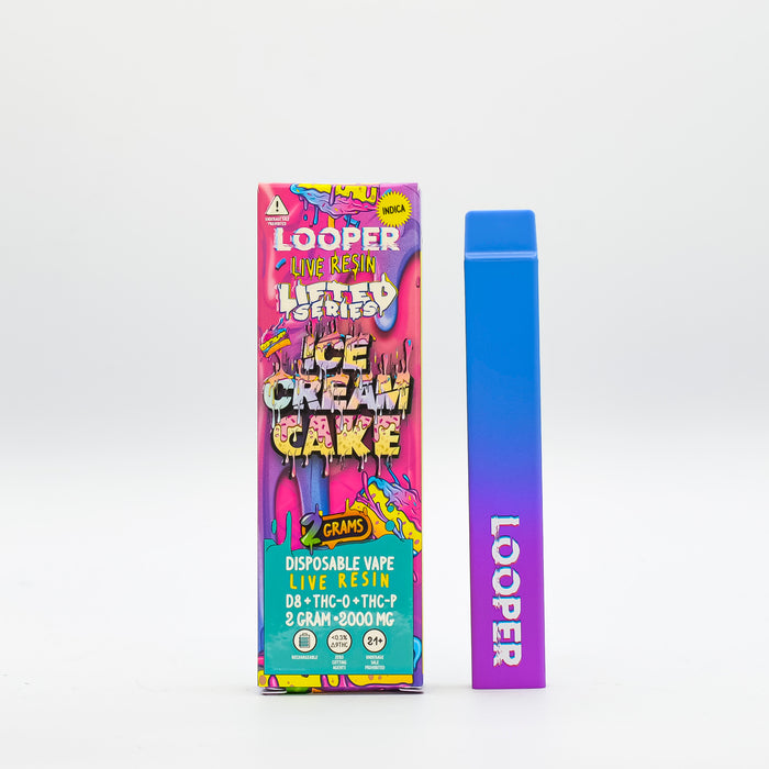 Looper - Lifted - Delta 8 - THCP - THCO - Disposable - Ice Cream Cake - 2G