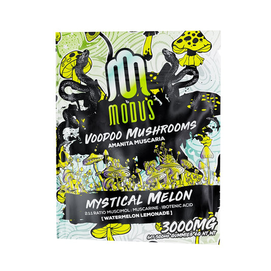 Modus - Amanita Muscaria - Gummies - Mystical Melon - 3000MG - Burning Daily