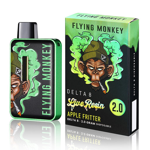 Flying Monkey - Live Resin - Delta 8 - Disposable - Apple Fritter - 2G - Burning Daily
