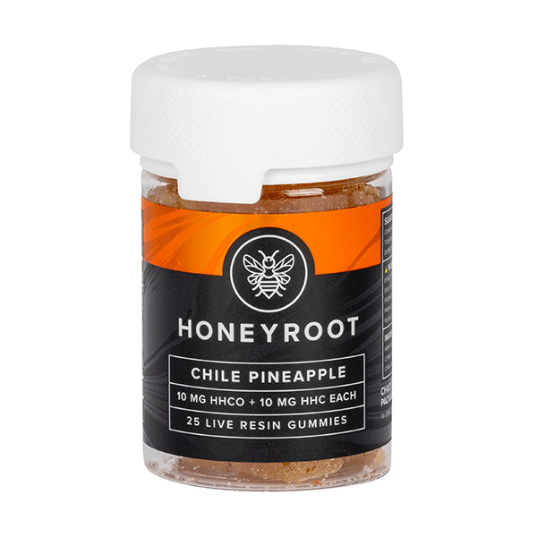 Honeyroot - HHCO - HHC - Live Resin - Gummies - Edibles - Chile Pineapple - 500MG